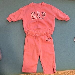 GAP Pink Girls Sweatsuit Set